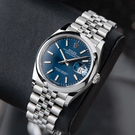 rolex datejust blue dial smooth bezel|rolex datejust price chart.